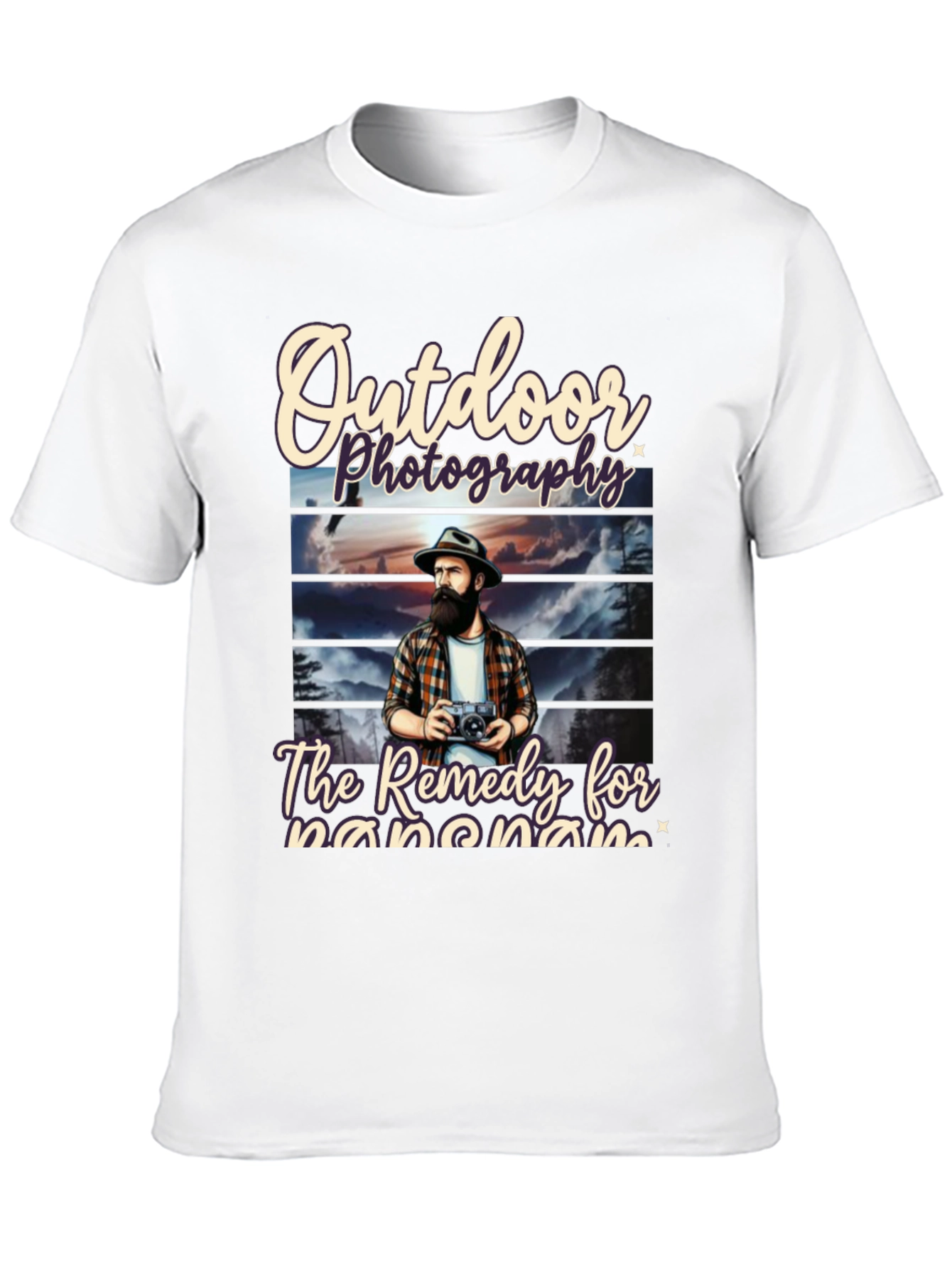 Outdoor Photography Remedy Black T-Shirt