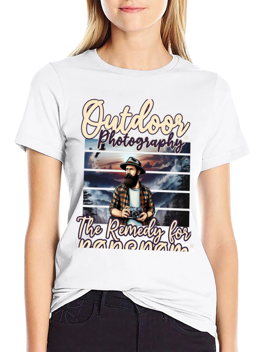 Outdoor Photography Remedy Black T-Shirt