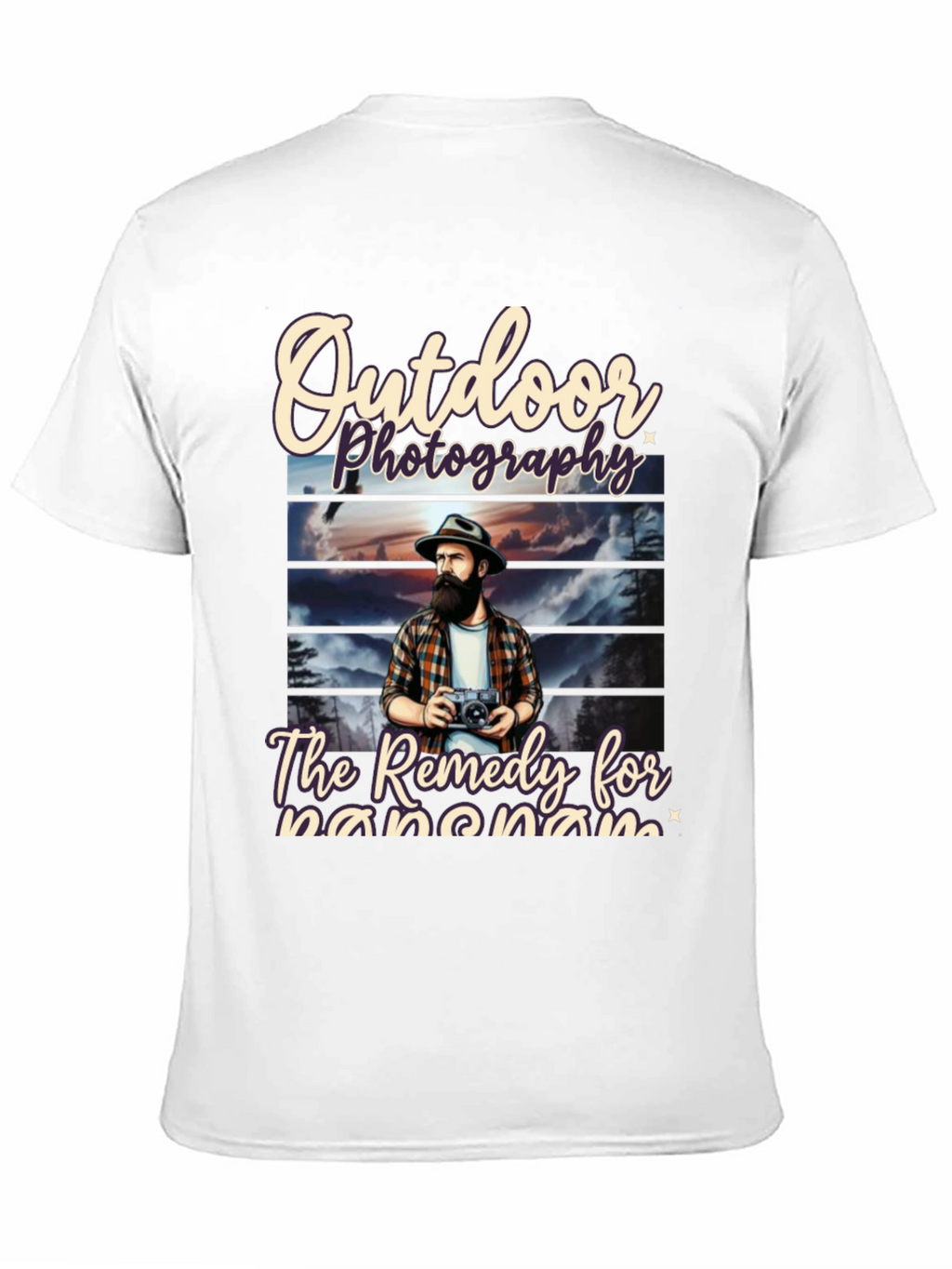 Outdoor Photography Remedy Black T-Shirt