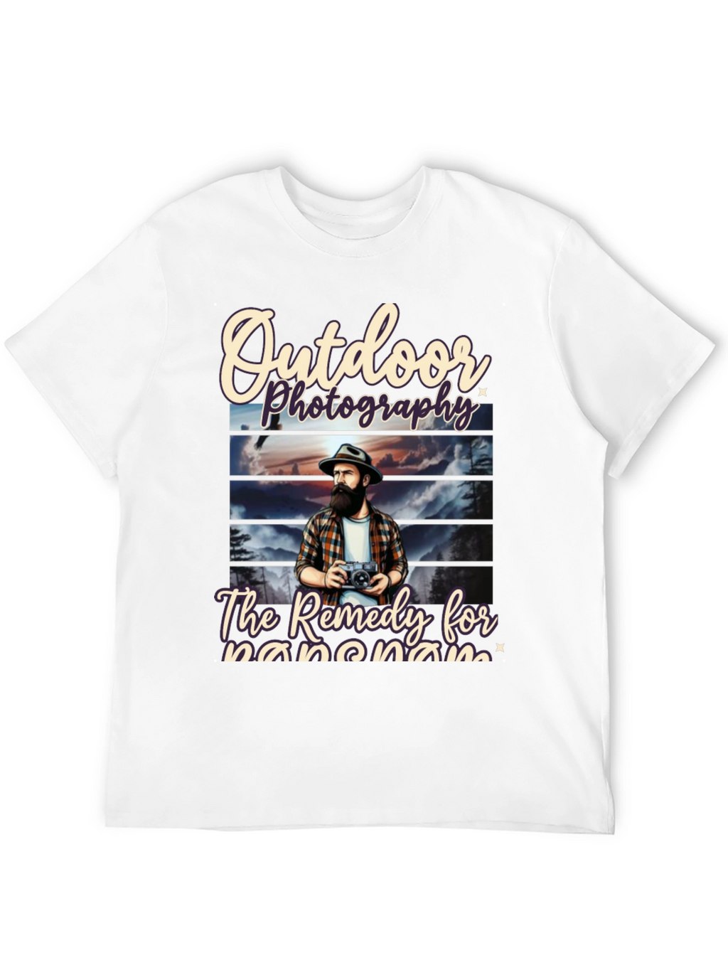 Outdoor Photography Remedy Black T-Shirt