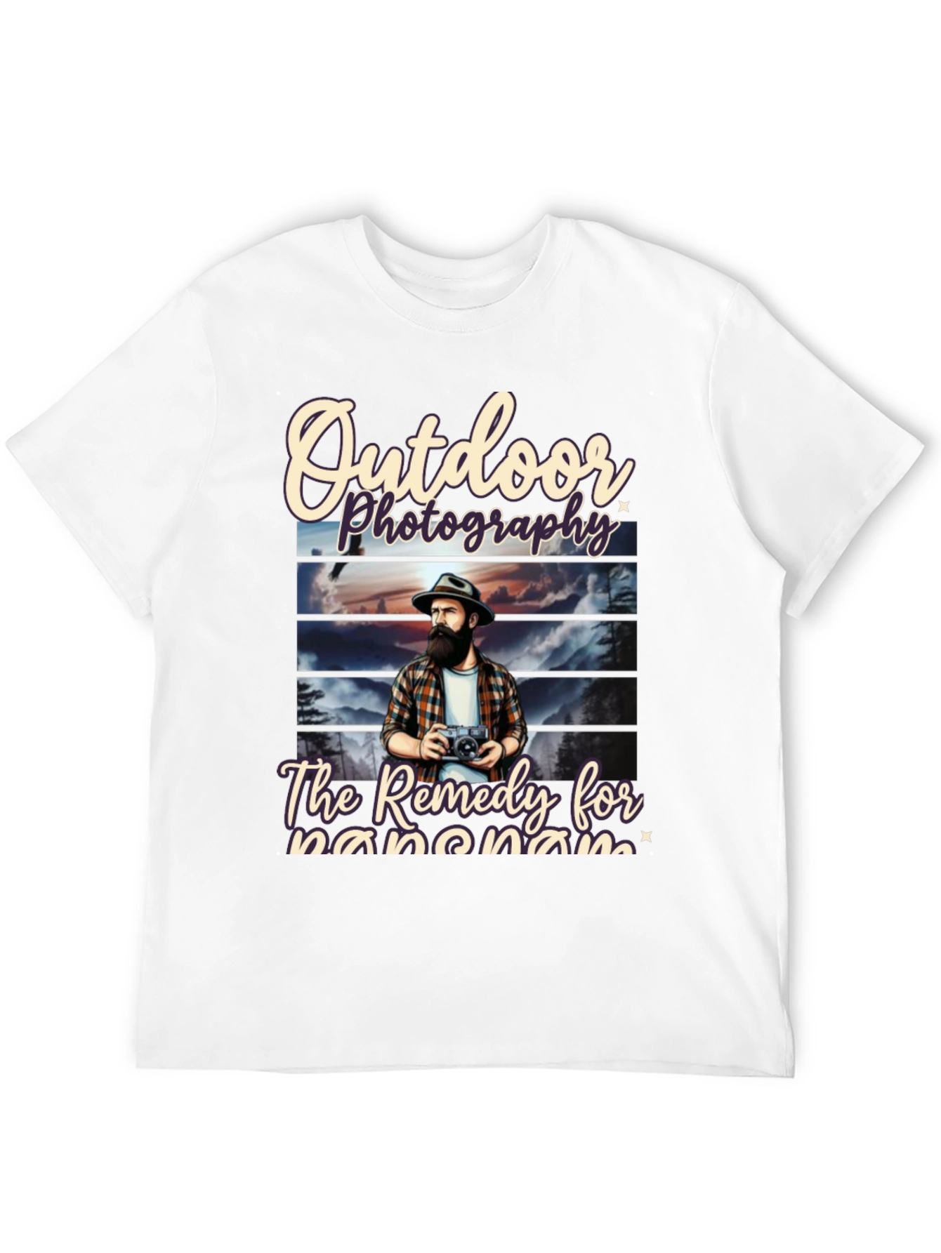 Outdoor Photography Remedy Black T-Shirt