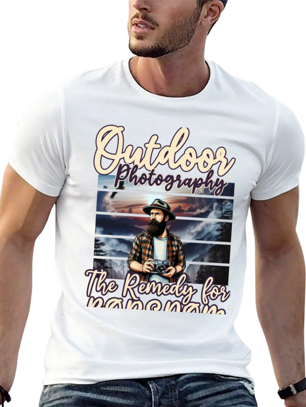 Outdoor Photography Remedy Black T-Shirt