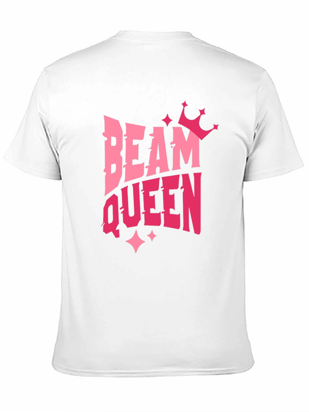 Beam Queen Graphic T-Shirt - Pink Design on Black