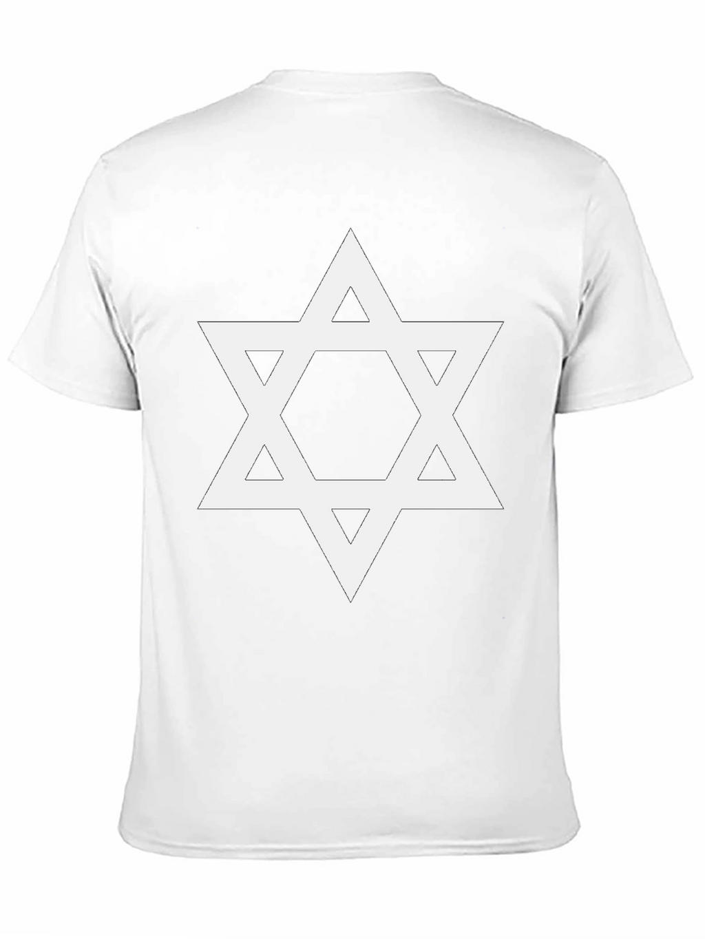 Star of David Graphic Tee - Black Cotton Blend