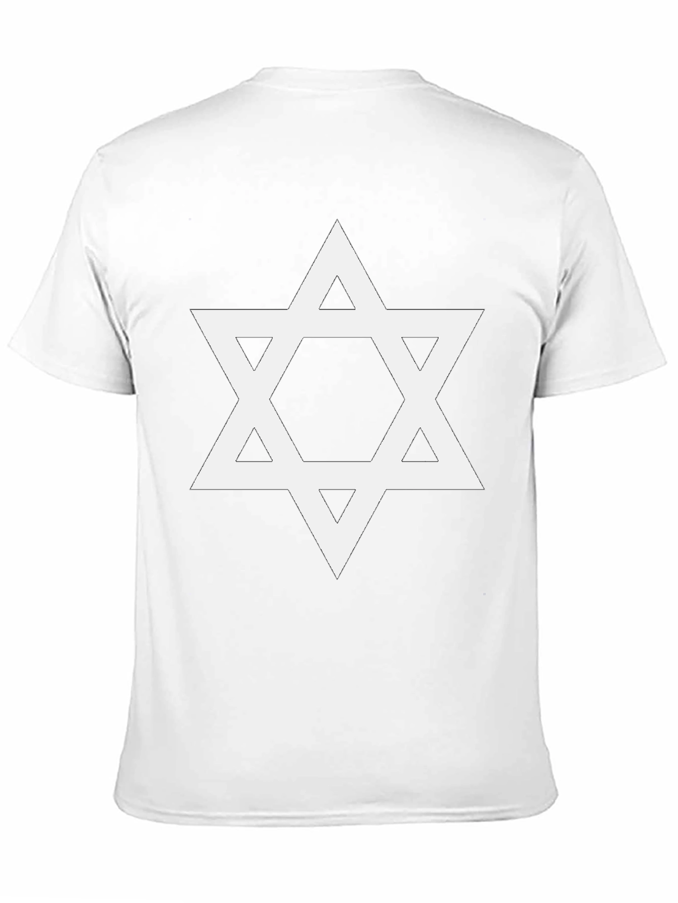 Star of David Graphic Tee - Black Cotton Blend