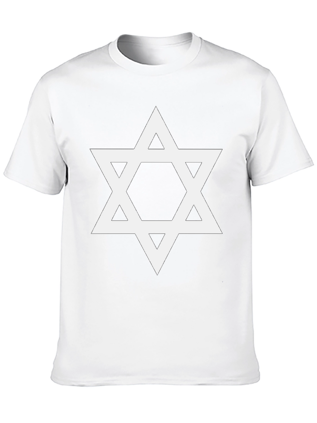Star of David Graphic Tee - Black Cotton Blend