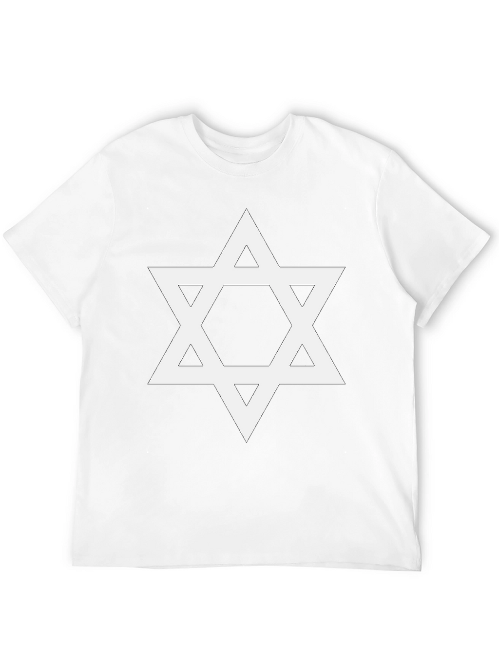 Star of David Graphic Tee - Black Cotton Blend