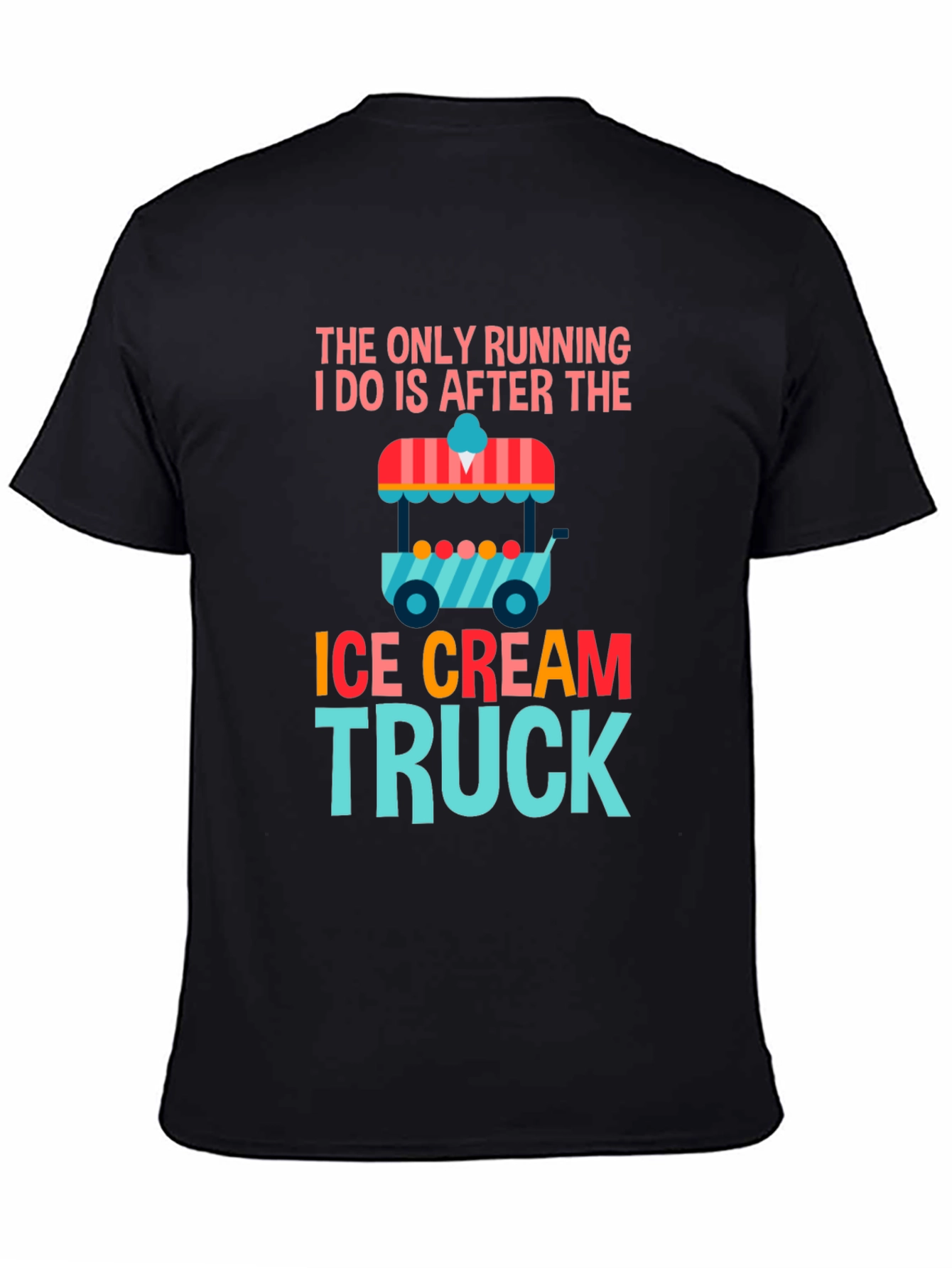 Ice Cream Truck Running T-Shirt
