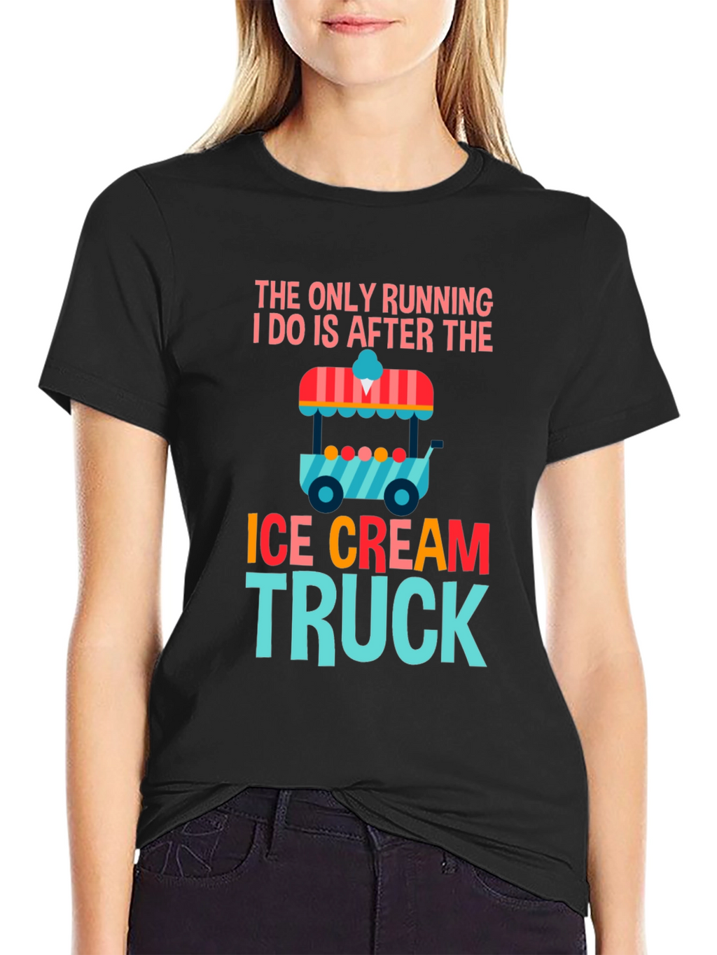 Ice Cream Truck Running T-Shirt
