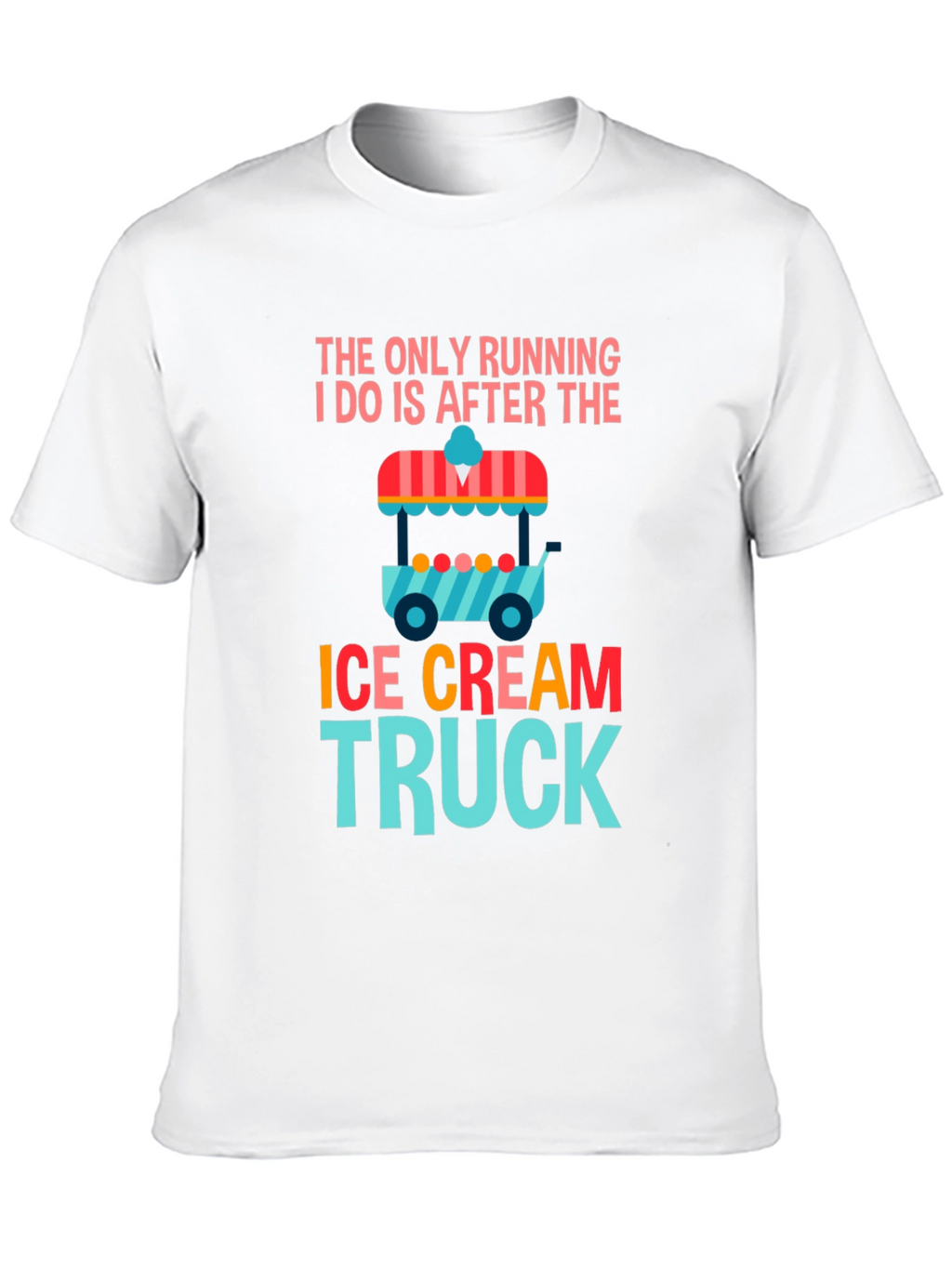 Ice Cream Truck Running T-Shirt