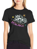 Cow Print Teacher T-Shirt