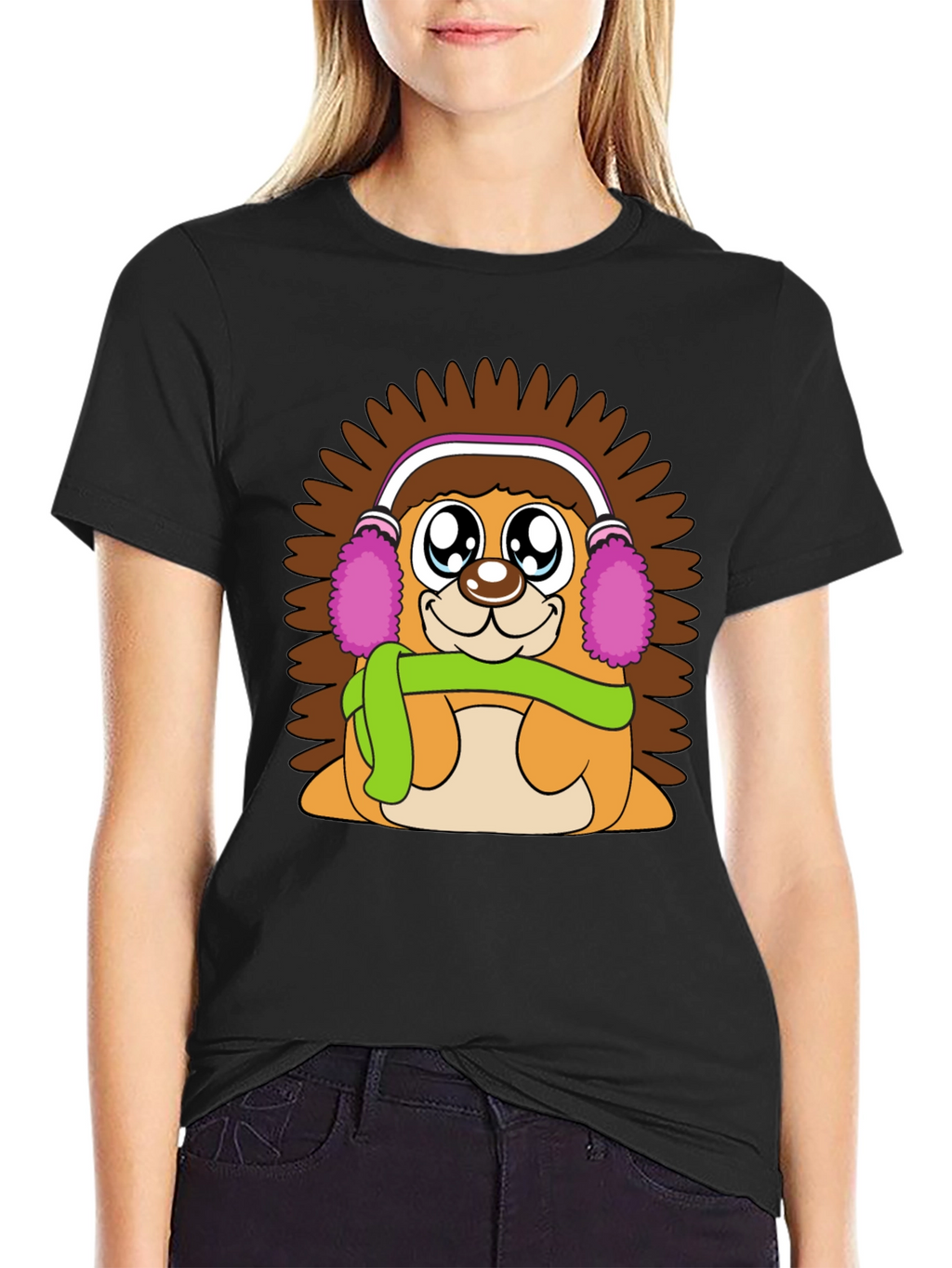 Cute Hedgehog T-Shirt: Warm & Fuzzy Design