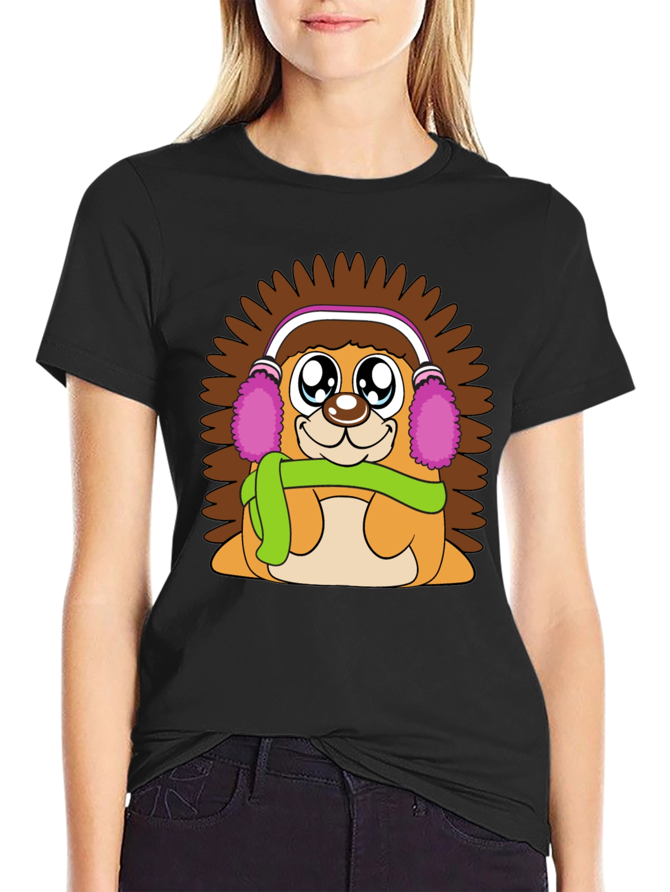 Cute Hedgehog T-Shirt: Warm & Fuzzy Design