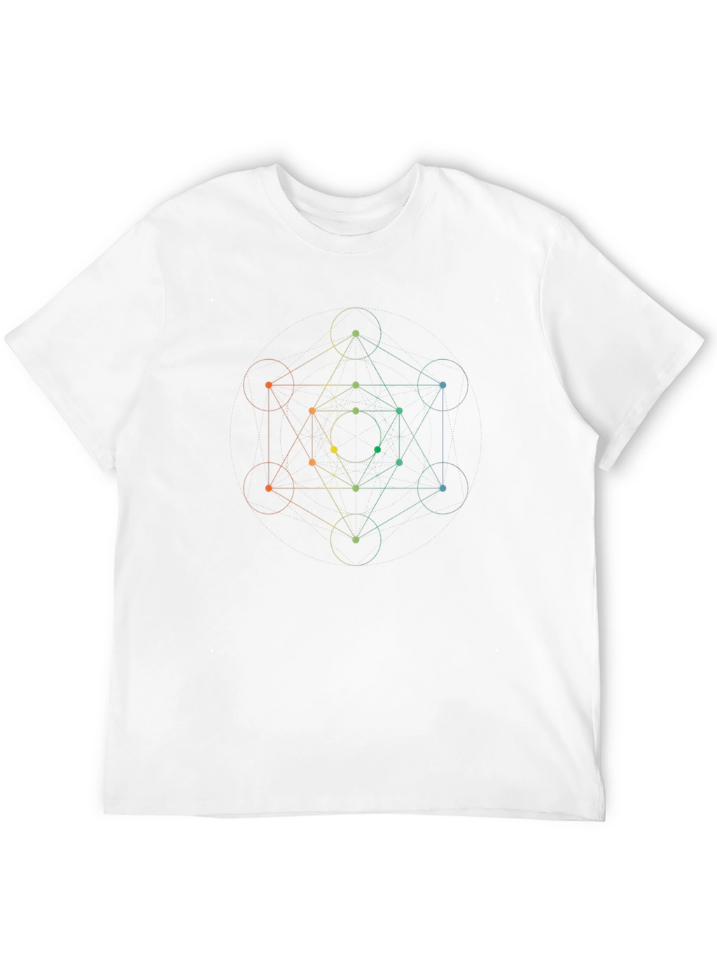 Geometric Design Black T-Shirt