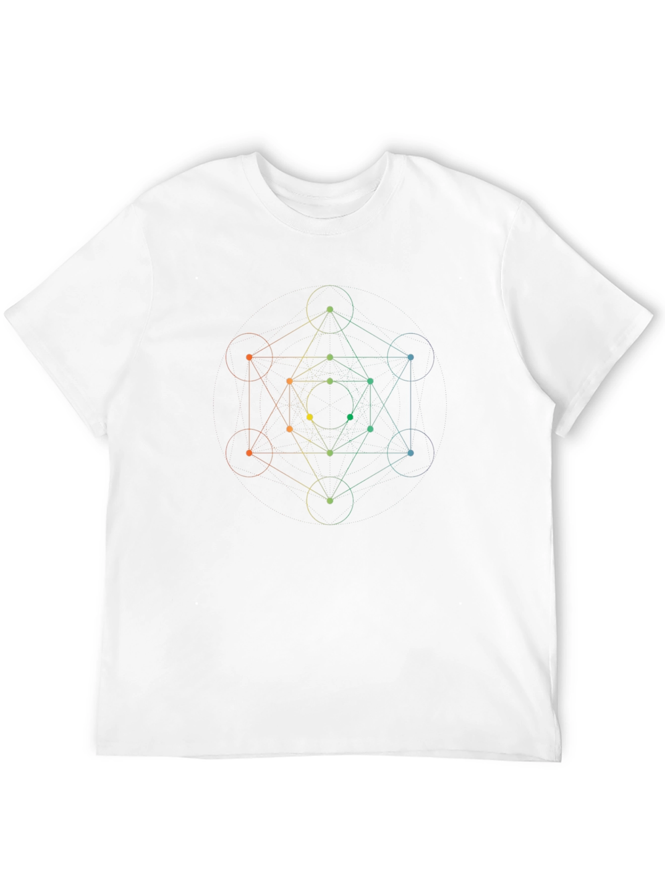 Geometric Design Black T-Shirt