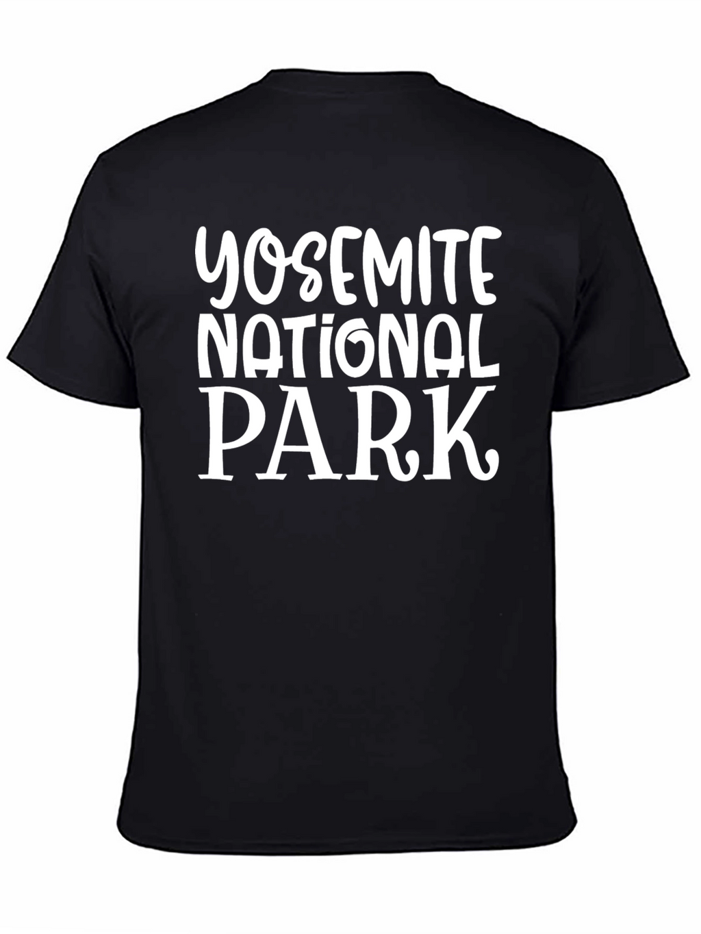 Yosemite National Park Graphic Tee - Black Cotton T-Shirt