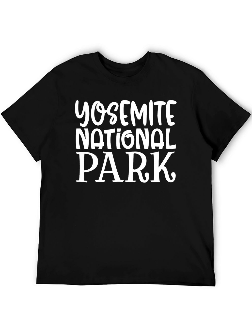 Yosemite National Park Graphic Tee - Black Cotton T-Shirt