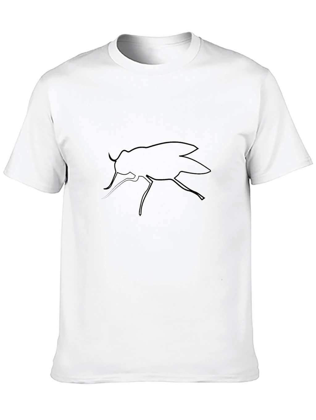 Black Fly Graphic Tee - Mens Casual T-Shirt