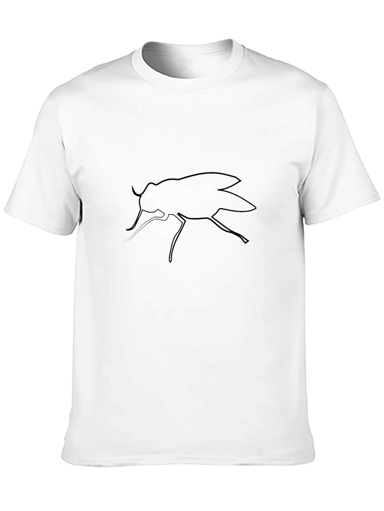 Black Fly Graphic Tee - Mens Casual T-Shirt