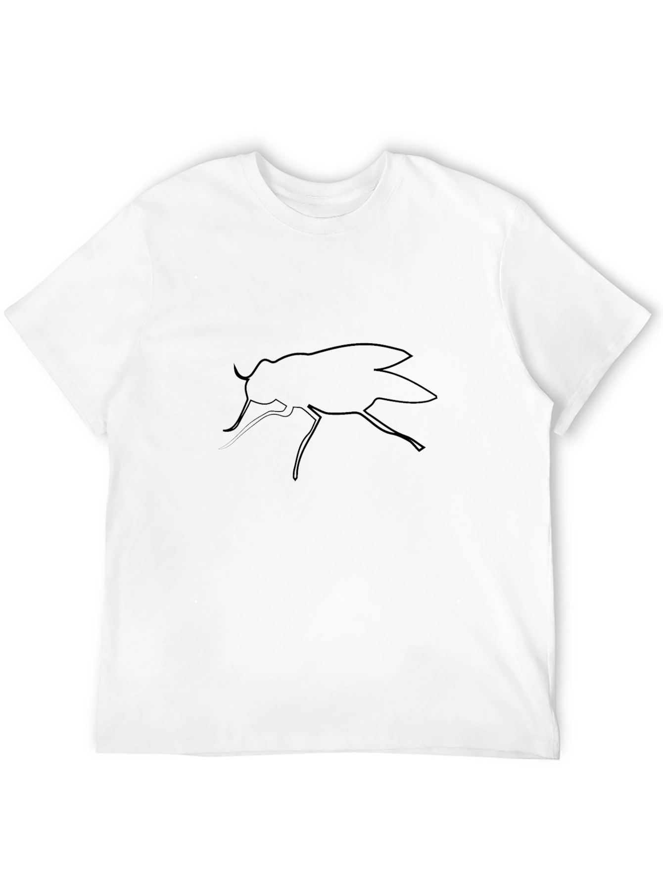 Black Fly Graphic Tee - Mens Casual T-Shirt
