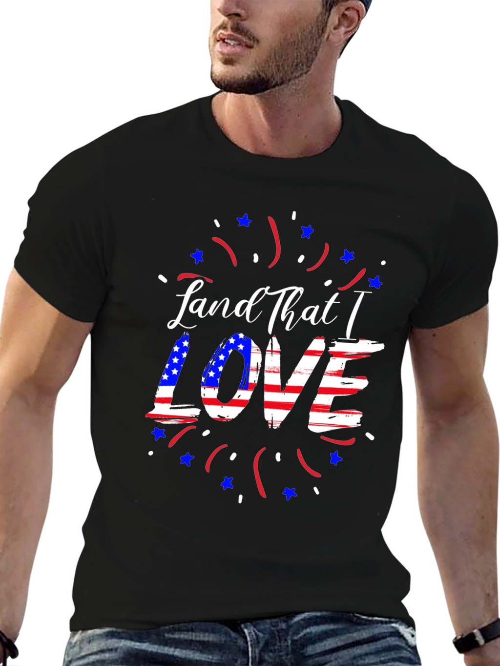 Patriotic Land That I Love Graphic Tee