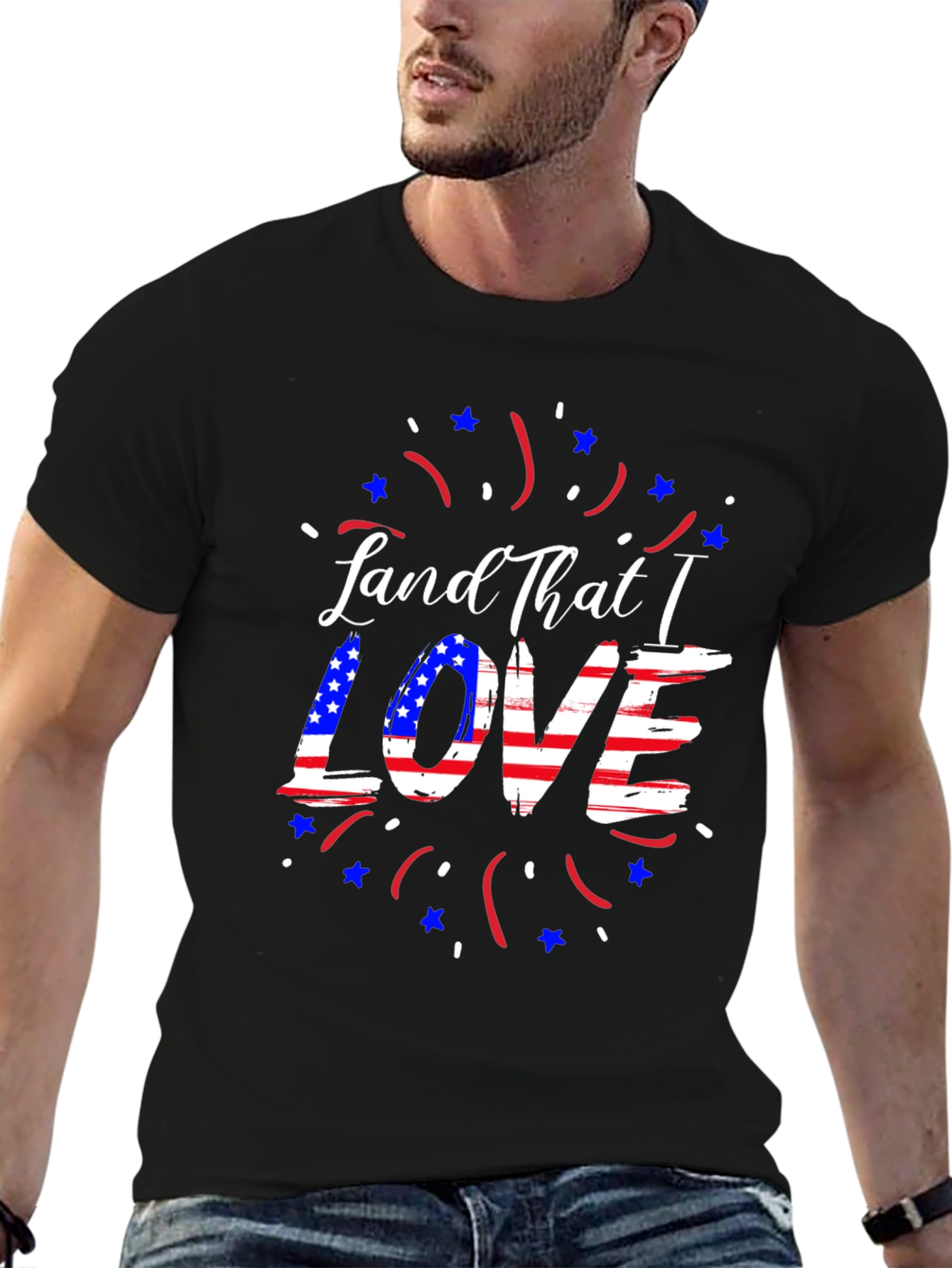 Patriotic Land That I Love Graphic Tee