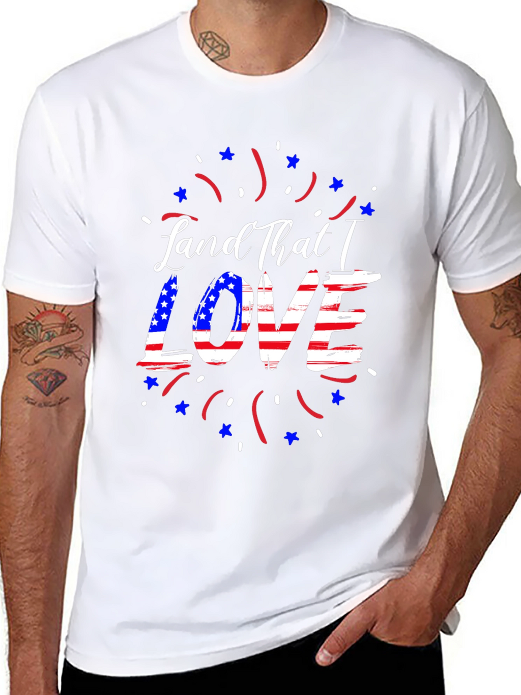Patriotic Land That I Love Graphic Tee