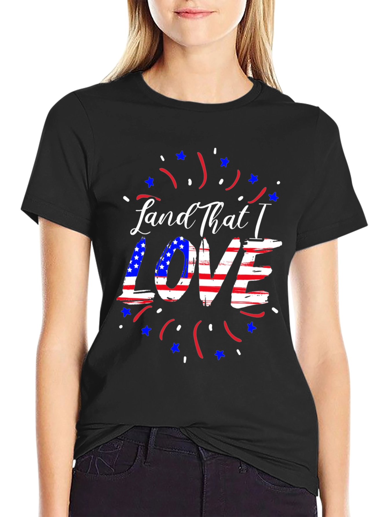 Patriotic Land That I Love Graphic Tee