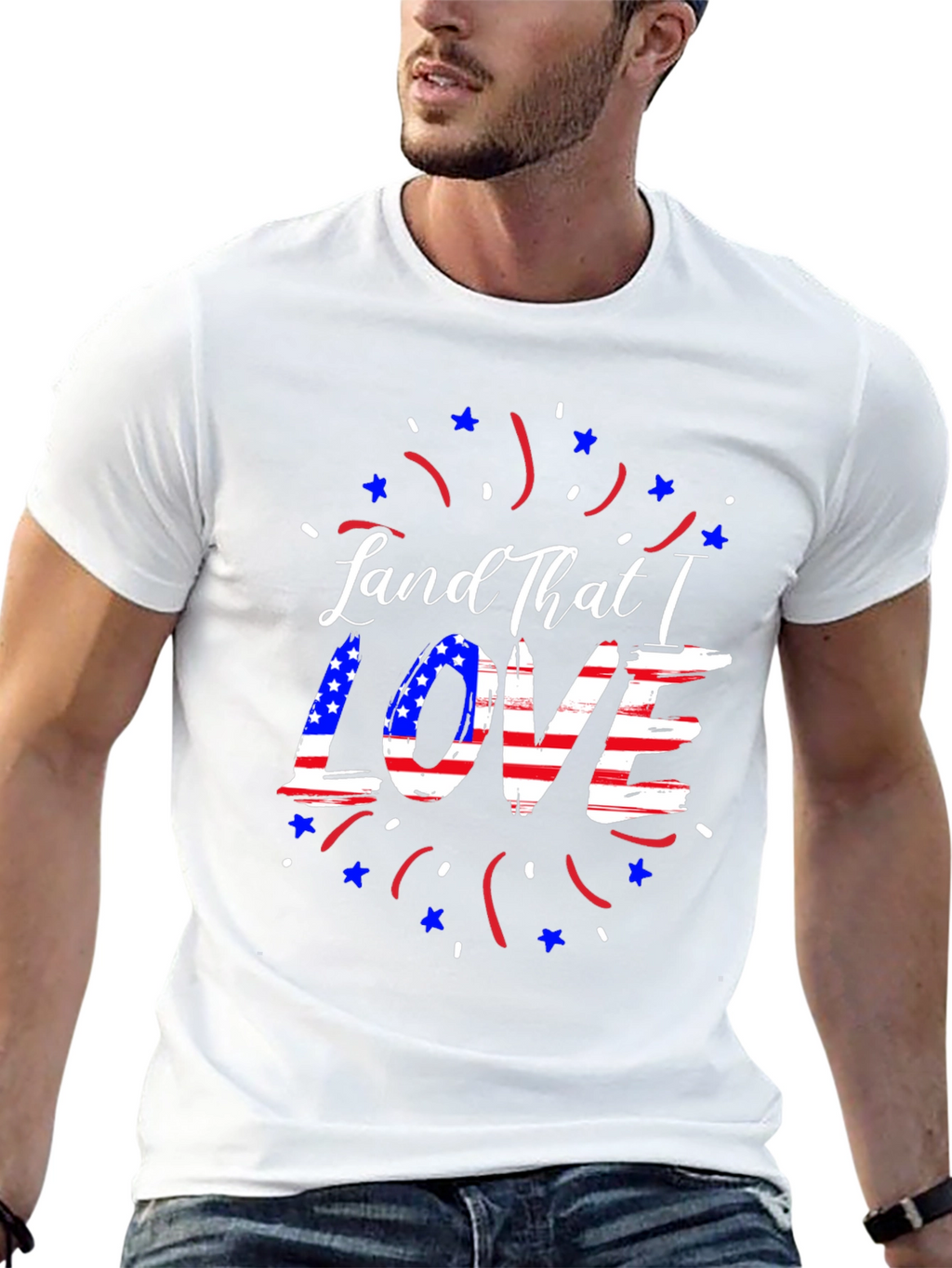 Patriotic Land That I Love Graphic Tee