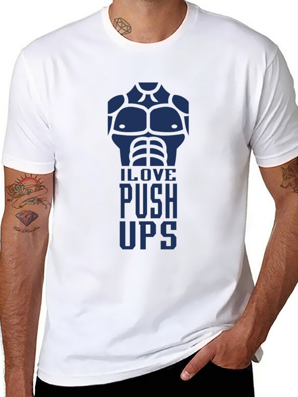 I Love Push Ups Graphic T-Shirt