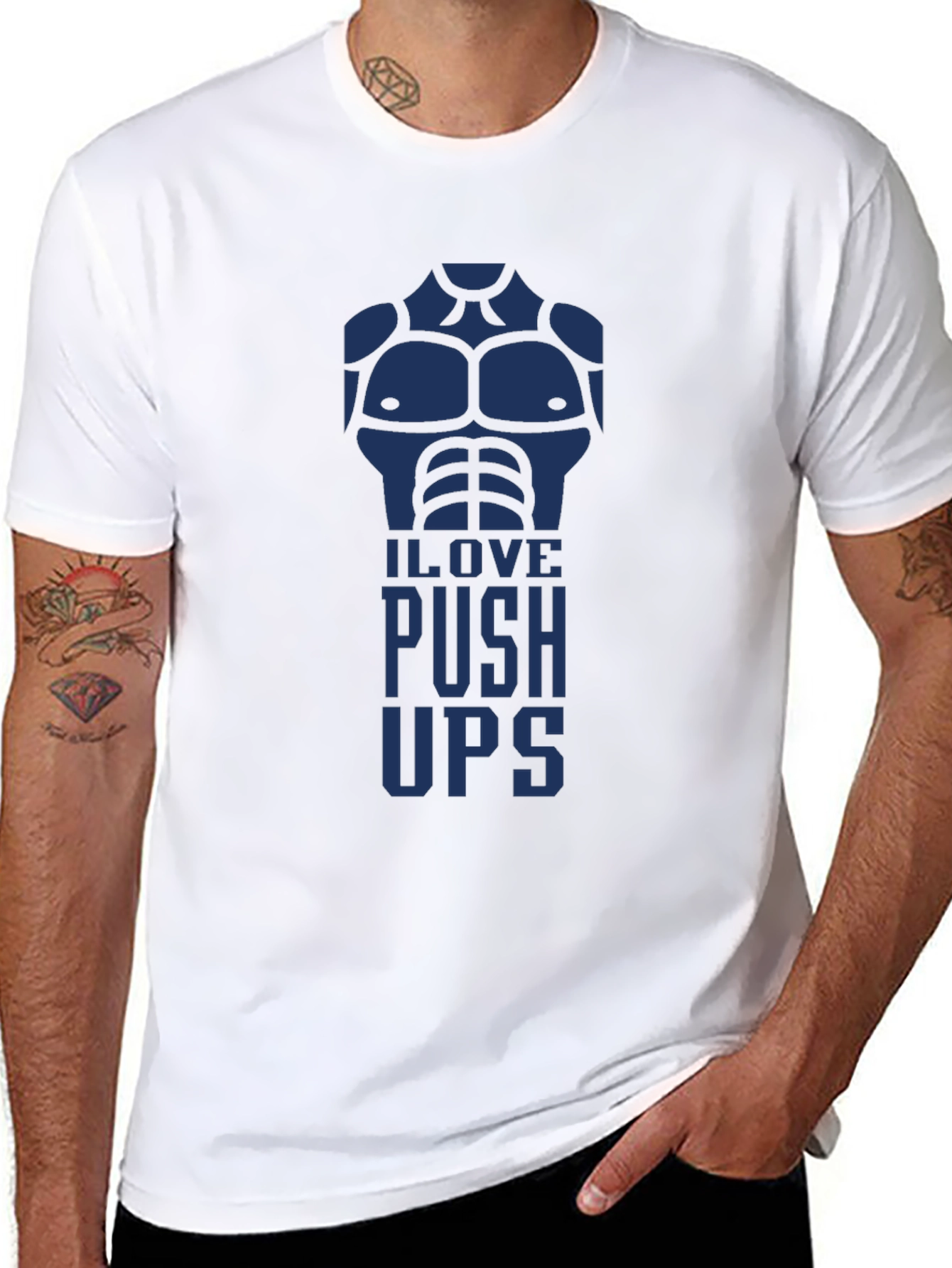I Love Push Ups Graphic T-Shirt