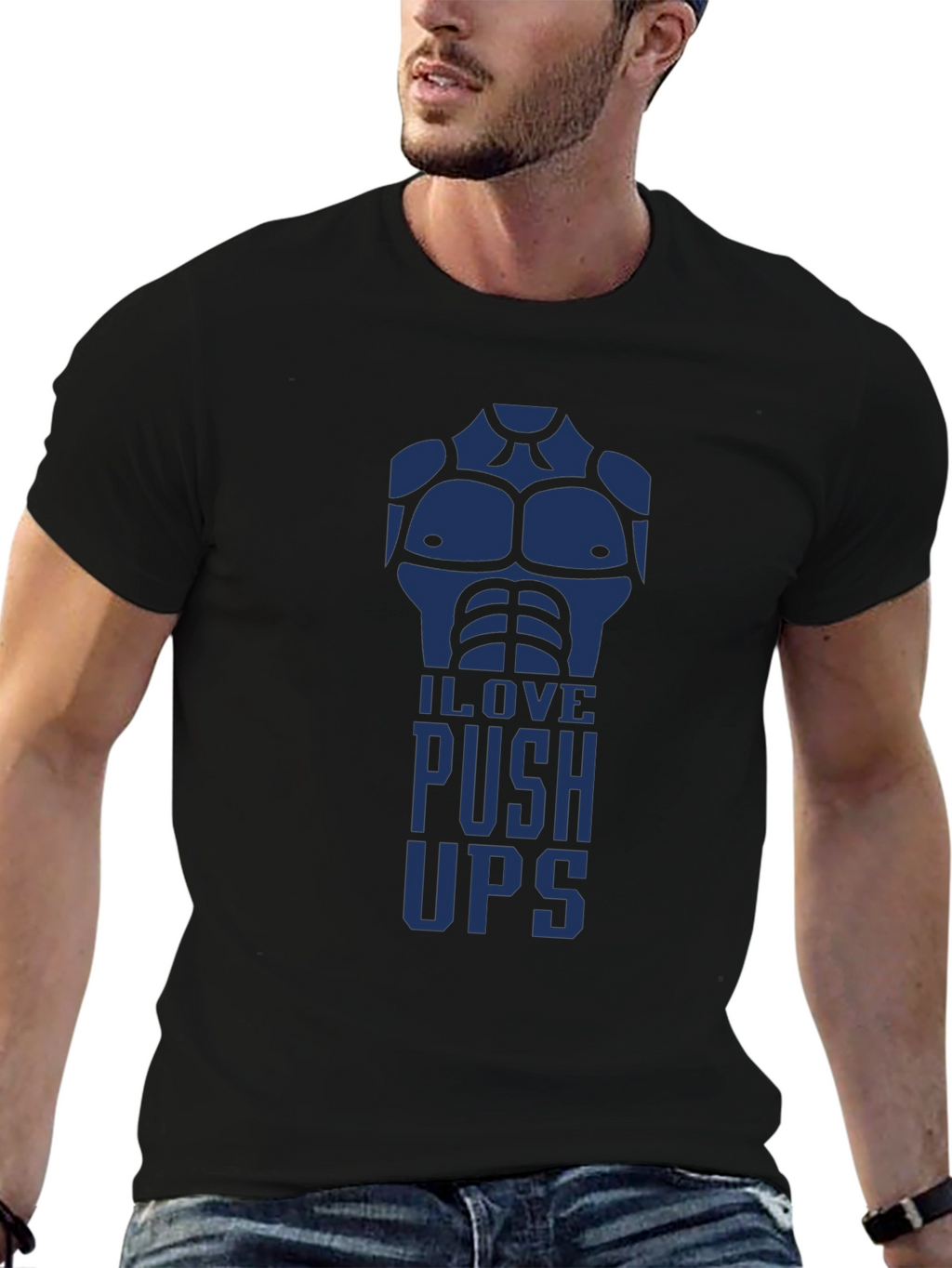 I Love Push Ups Graphic T-Shirt