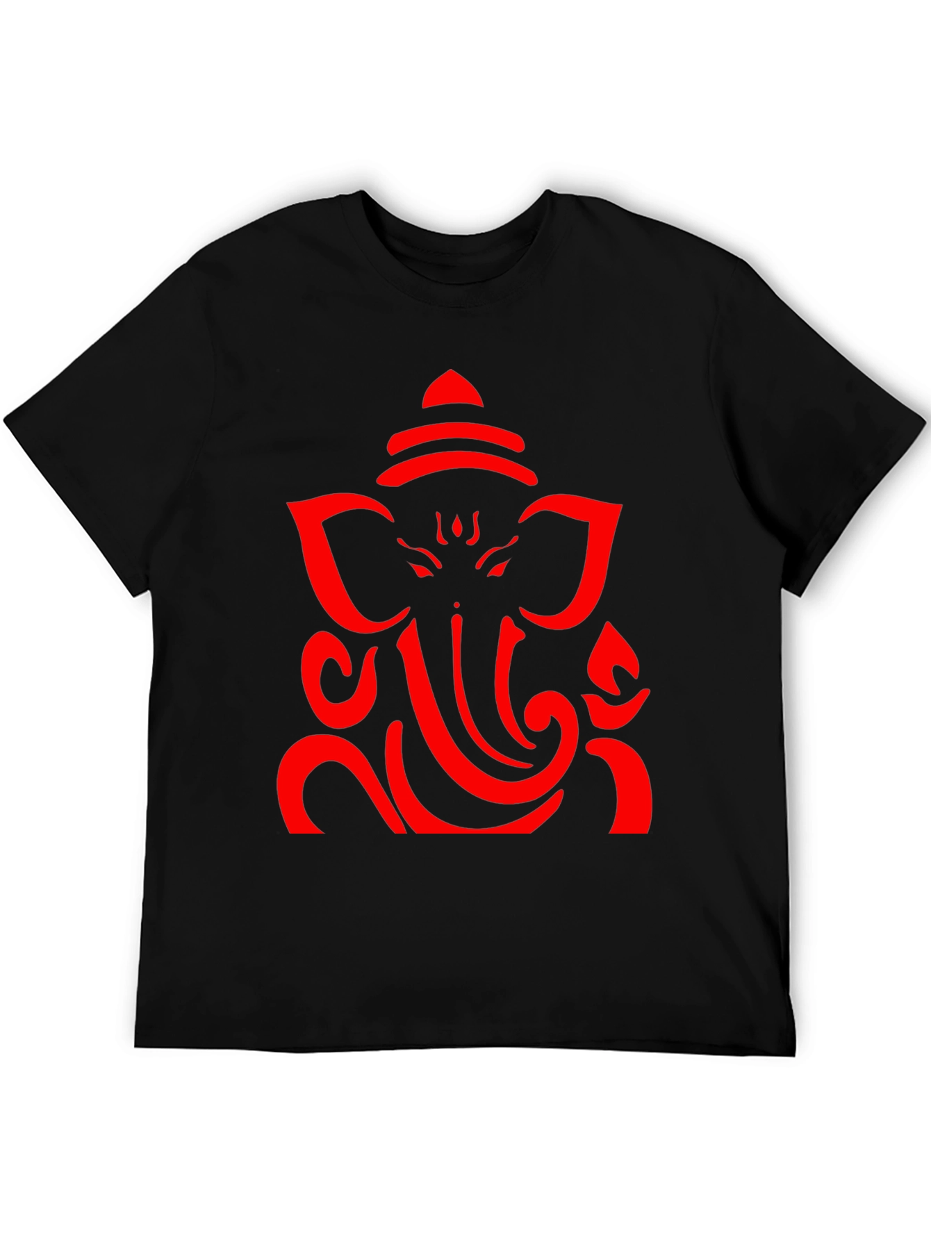 Ganesh Graphic Tee - Black Cotton T-Shirt