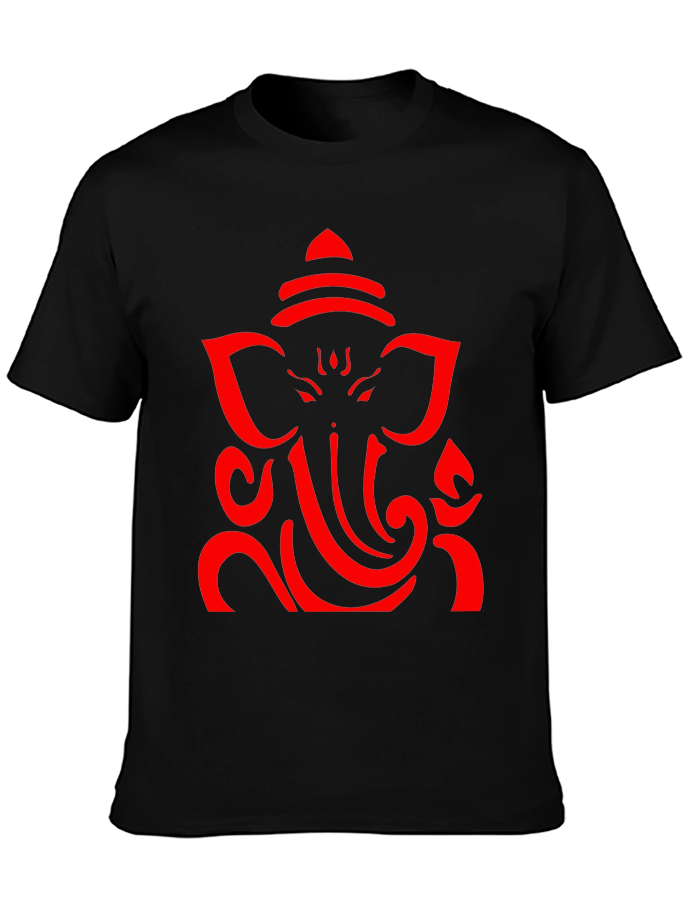Ganesh Graphic Tee - Black Cotton T-Shirt