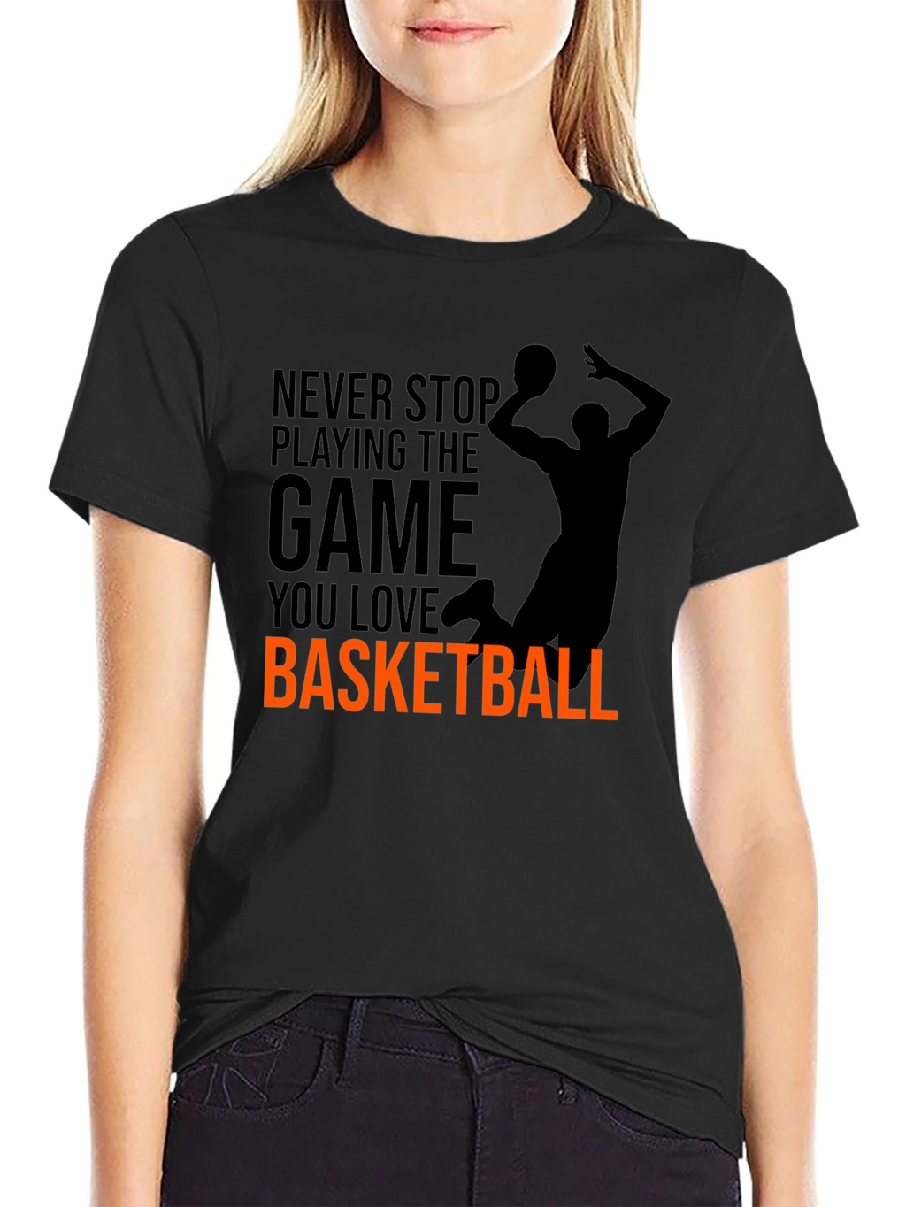 Basketball Graphic Tee - Never Stop Playing
