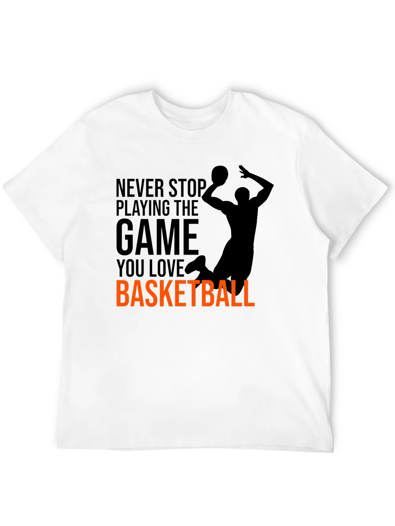 Basketball Graphic Tee - Never Stop Playing