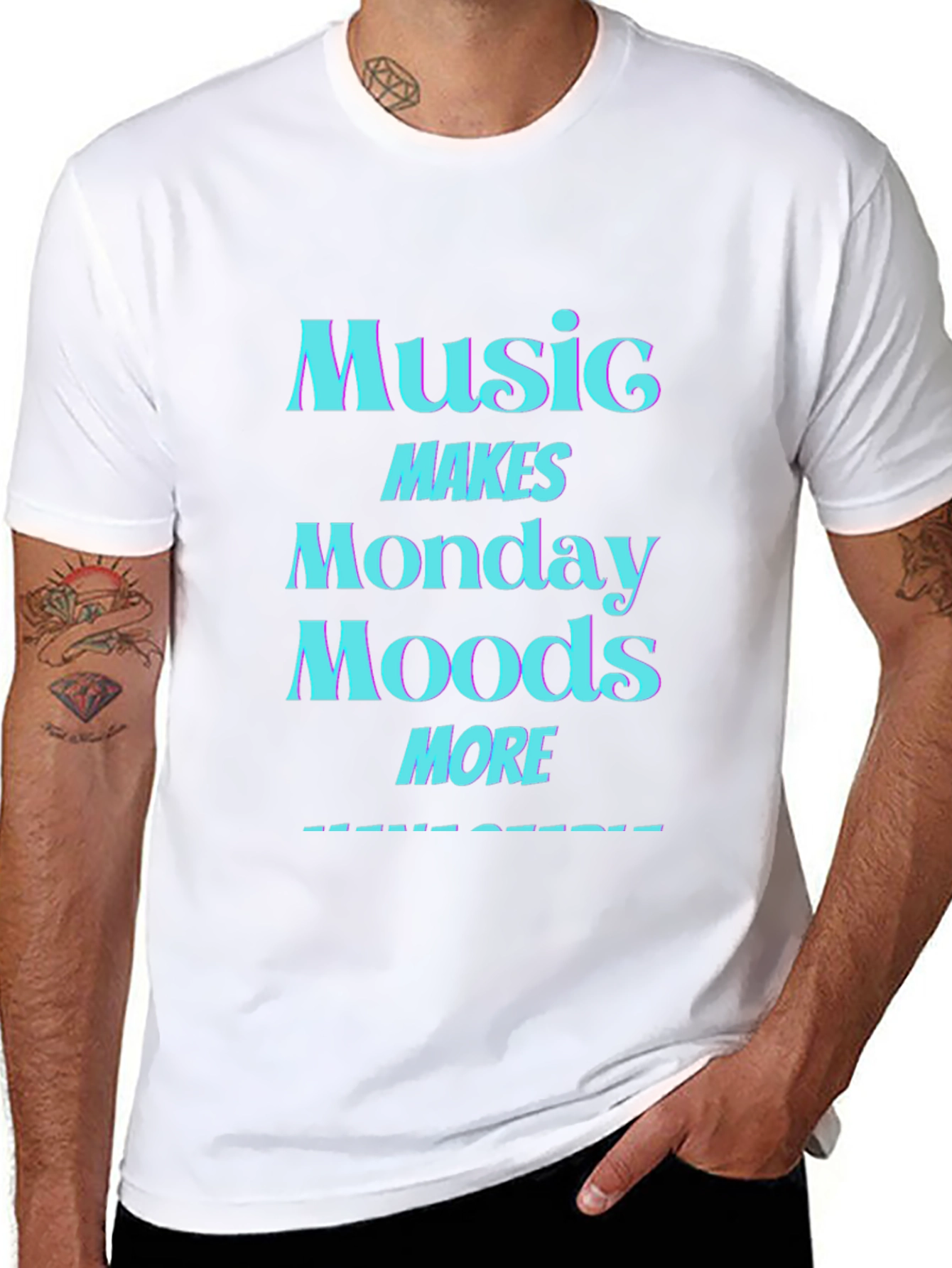 Music Makes Monday Moods More Awesome T-Shirt