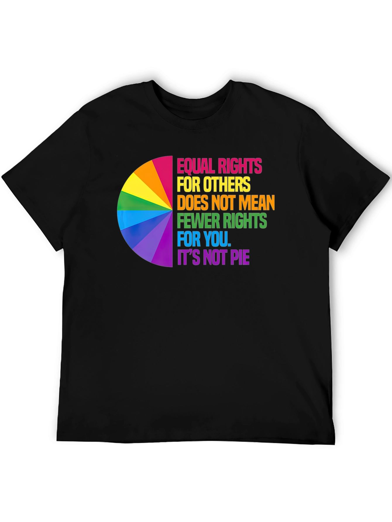 Equality Pie Chart Graphic Tee - Rights for Others