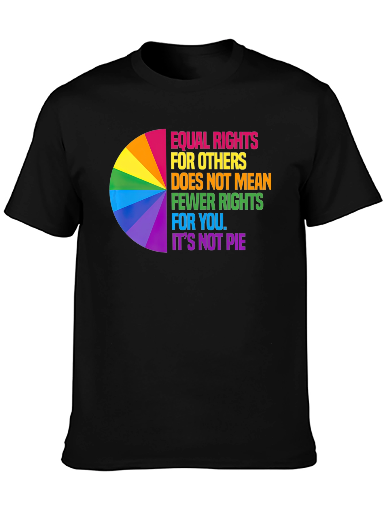 Equality Pie Chart Graphic Tee - Rights for Others