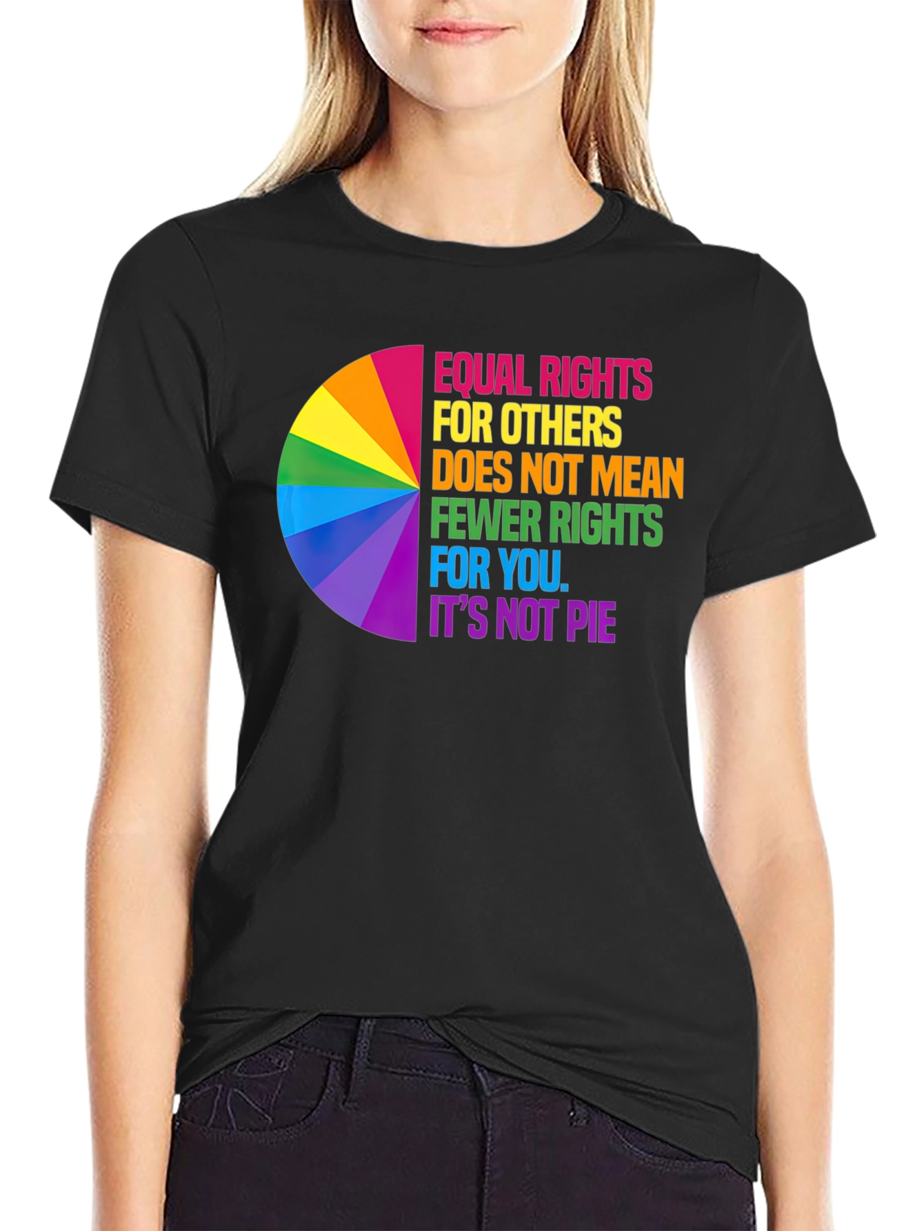 Equality Pie Chart Graphic Tee - Rights for Others