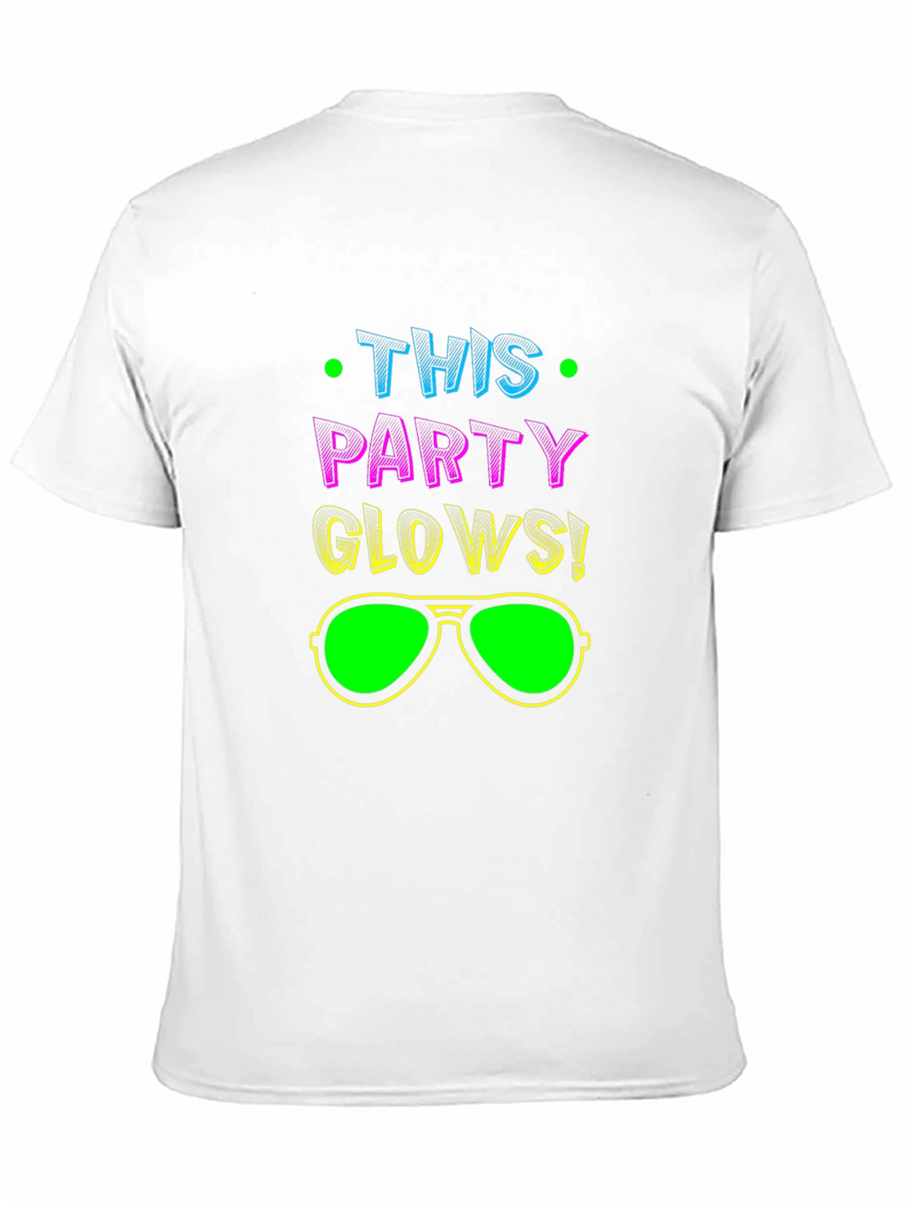 This Party Glows! Black Graphic Tee