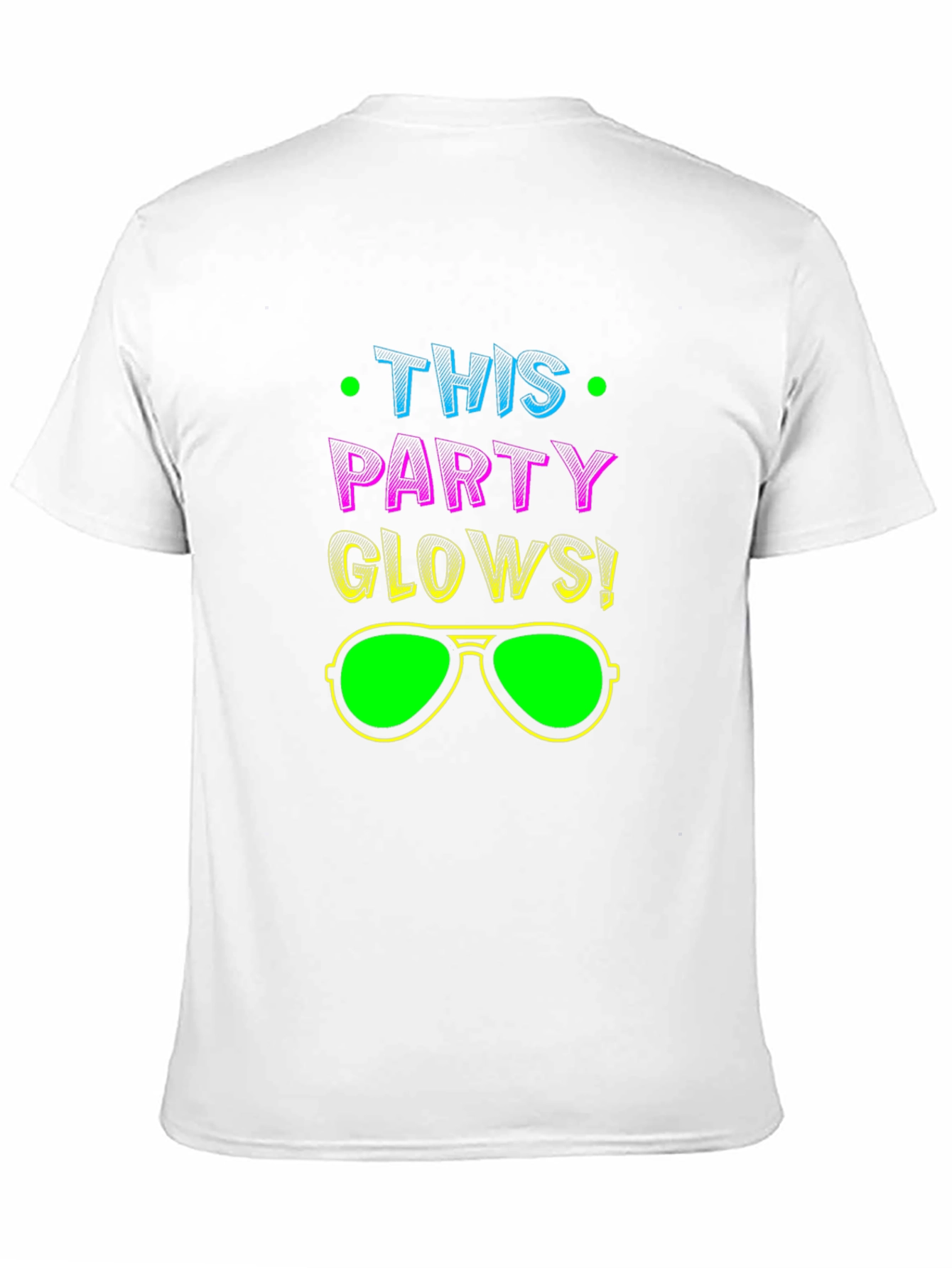 This Party Glows! Black Graphic Tee