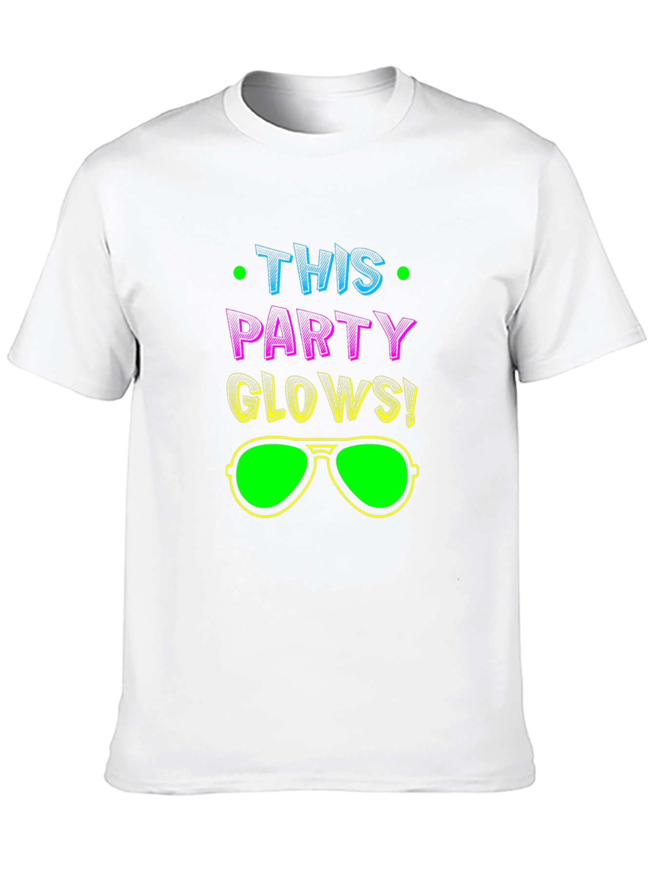 This Party Glows! Black Graphic Tee