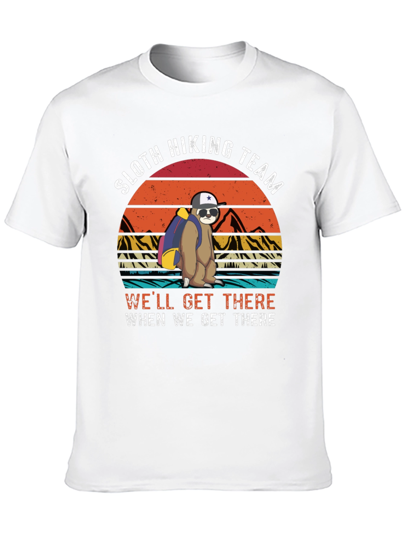 Sloth Hiking Team Black T-Shirt