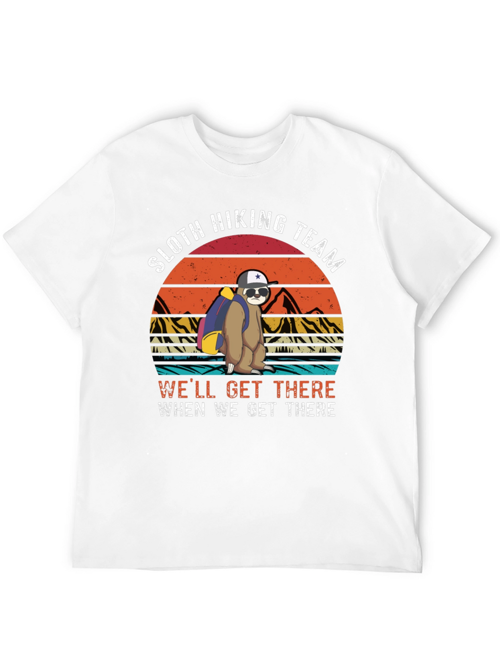 Sloth Hiking Team Black T-Shirt