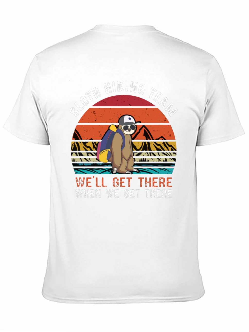 Sloth Hiking Team Black T-Shirt