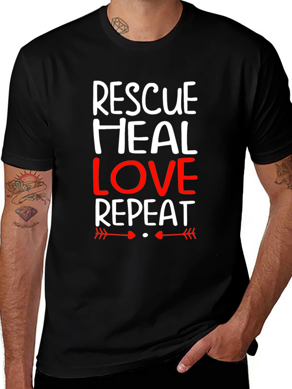 Rescue Heal Love Repeat T-Shirt