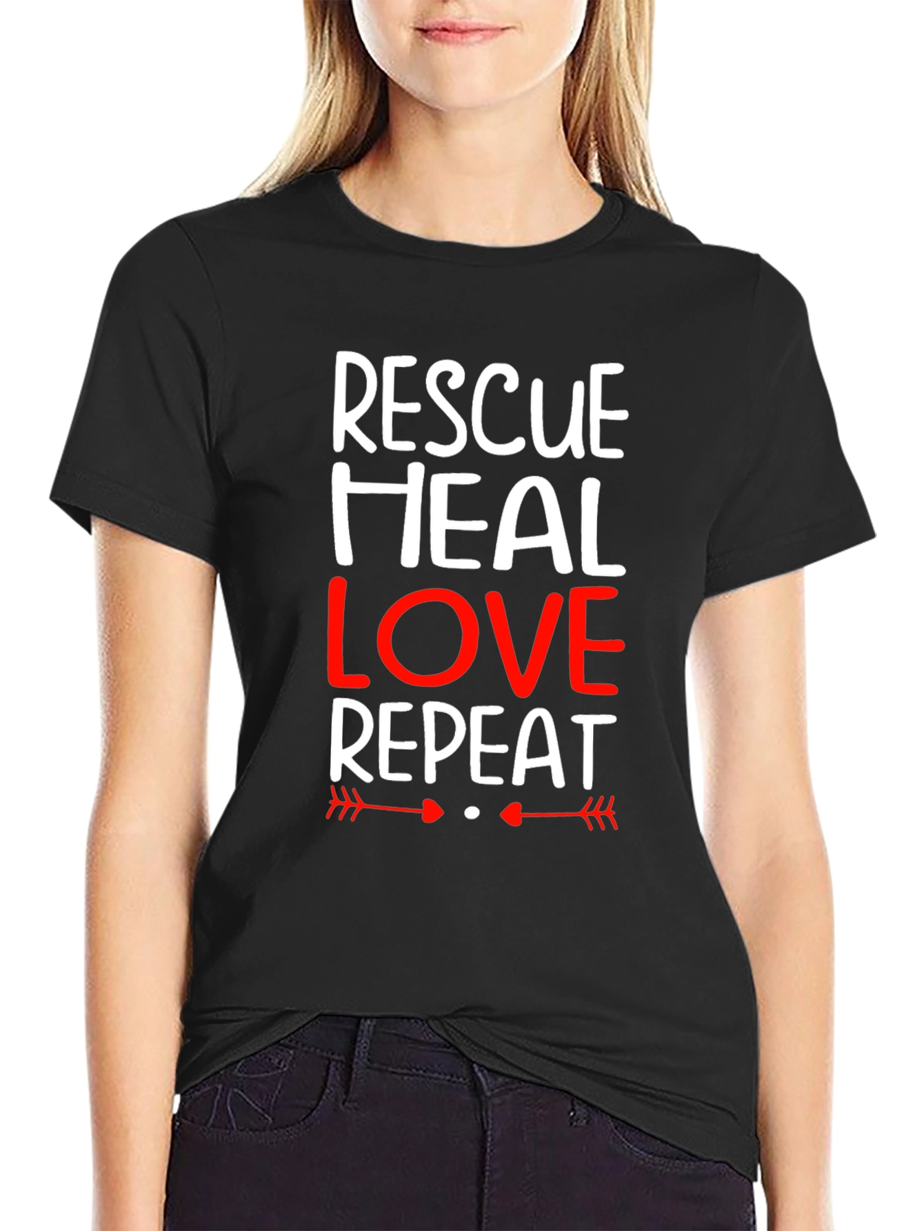 Rescue Heal Love Repeat T-Shirt