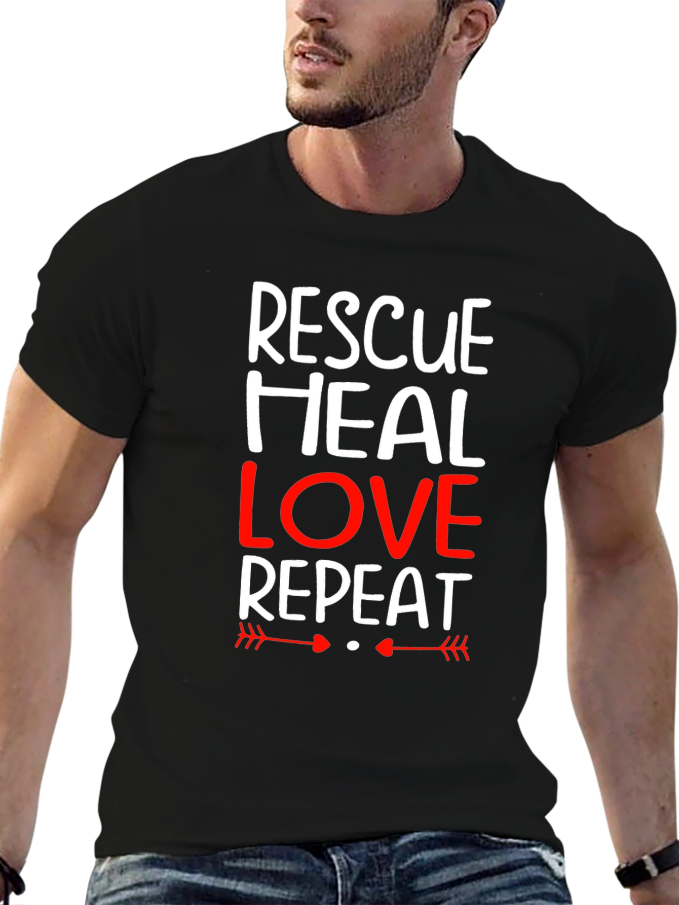 Rescue Heal Love Repeat T-Shirt