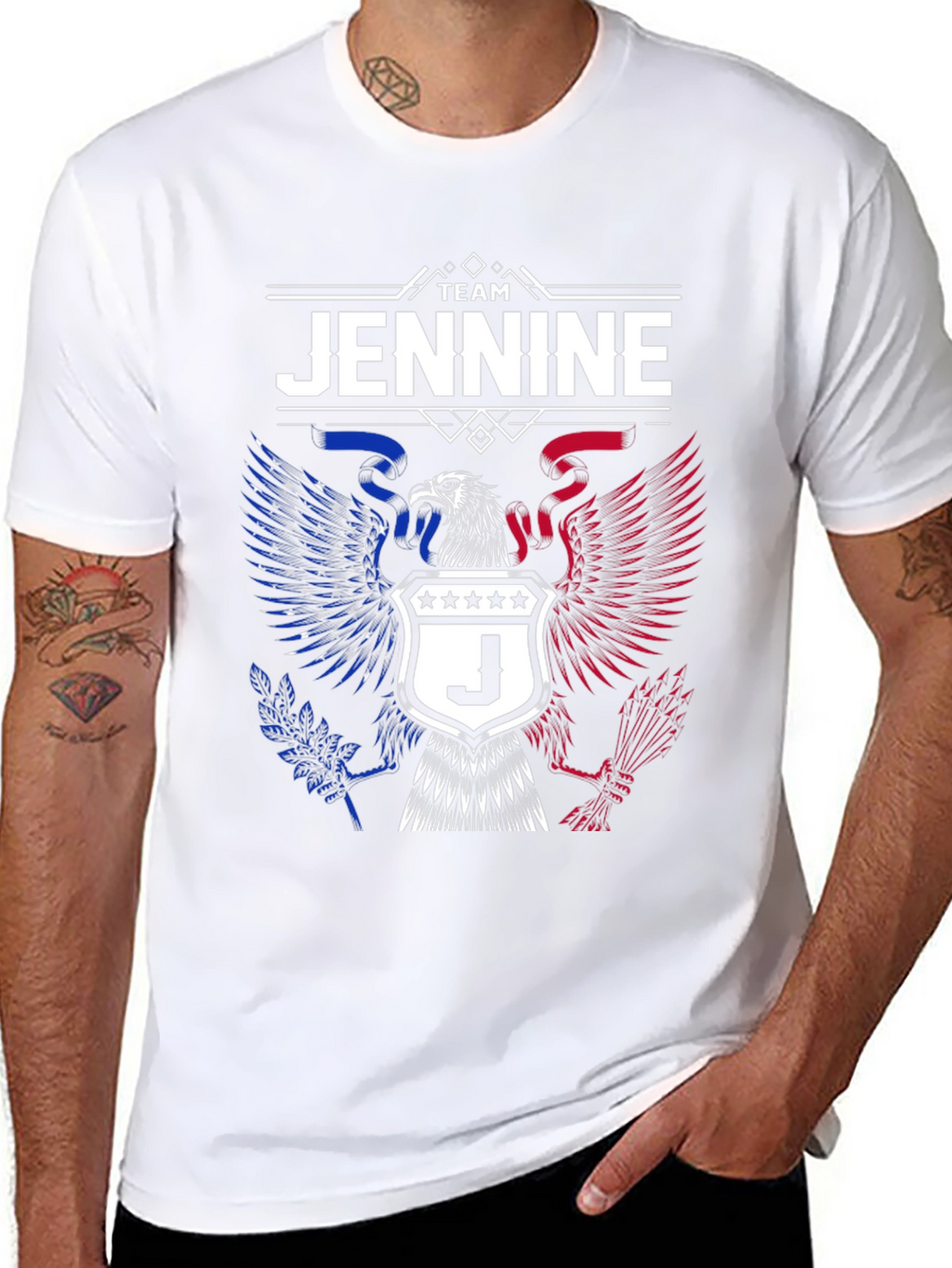 Team Jennine Eagle Crest Graphic T-Shirt